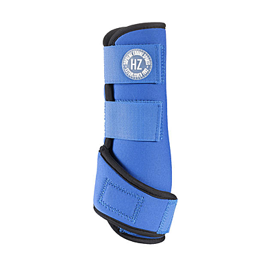 blue brushing boot