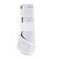 white brushing boot