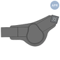Horze Chicago Fetlock Hind Horse Boots - Smoked Pearl Grey