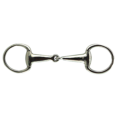 Cornet Medium Weight Stainless Steel Hollow Mouth Round Ring Snaffle
