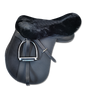 Waldhausen Sheepskin Saddle Seat Cover - Blaack
