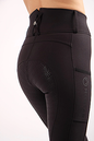 Montar Full Seat Mya Yati Extra High Waist Breeches - Black