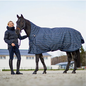 Horze Avalanche Light Weight Turnout Sheet - Dress Blue/Bronze