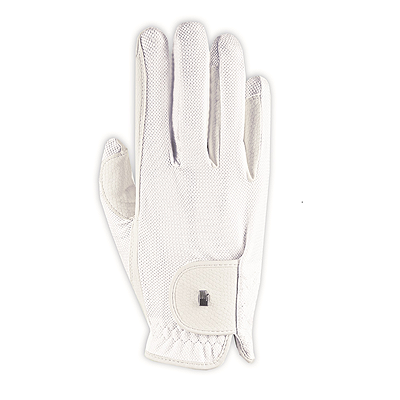 Roeck-Grip Lite Riding Glove - White