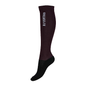 B Vertigo Beryl Wool Bamboo Riding Socks-Fig Wine Red/Black