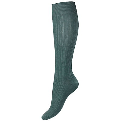 Horze Eva Cableknit Sock - Sage Brush Green
