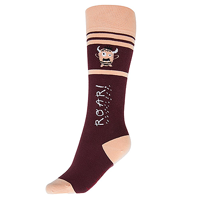 Horze Morgan Kids Knee Socks - Fig Purple