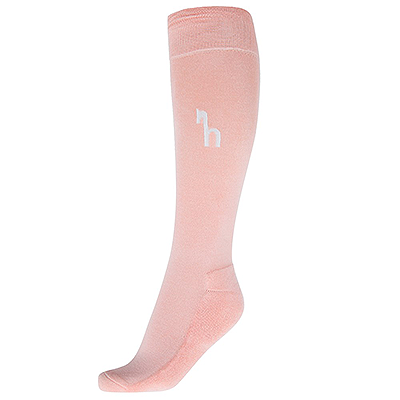 Horze Women's Bamboo Winter Knee Socks - Coral Pink