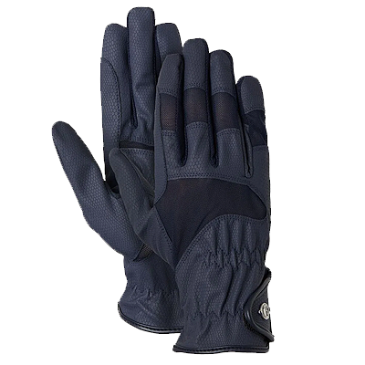 B Vertigo Flex Mesh Riding Gloves - Dark Navy