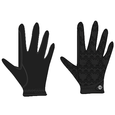 B Vertigo Women’s Black Cooling Lace Riding Gloves