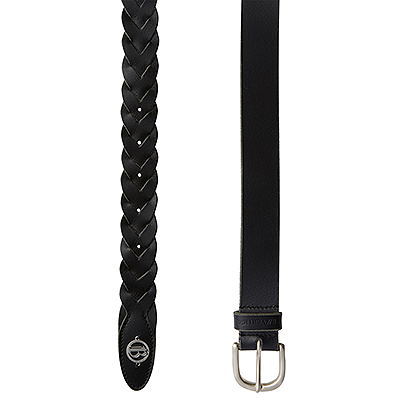 B Vertigo Braided Belt – Black