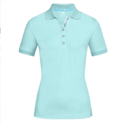 Mint Green Waldhausen Damascus Polo Shirt