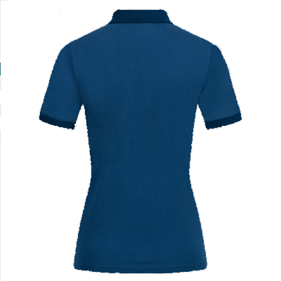 Navy Waldhausen Damascus Polo Shirt