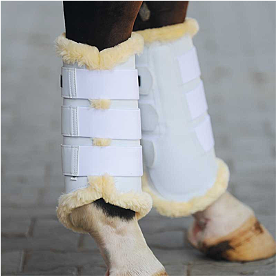 Kavalkade faux leather leggings "Show" with artificial lamb