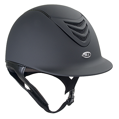 black IR4G XLT Matte Helmet w/Matte Vent