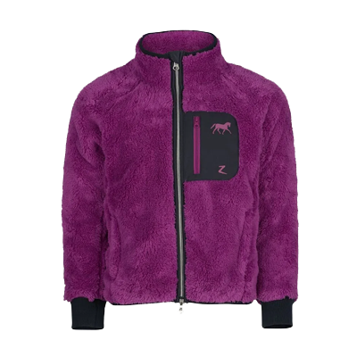 Horze Kid's Landry Fleece Jacket - Arty Purple