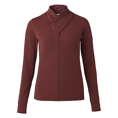 Horze Raquel Womens Turtle Neck Training Shirt – Merlot