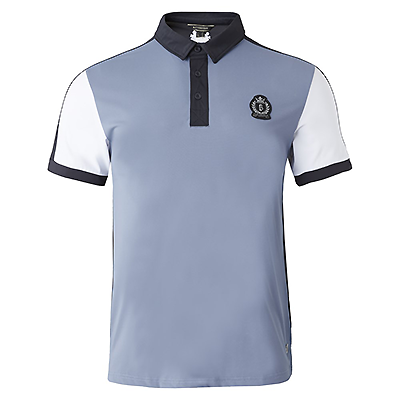 B Vertigo Alec Mens Performance Polo Shirt - Infinity blue/White