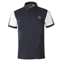 B Vertigo Alec Mens Performance Polo Shirt - Dark Navy/Fossil Brown