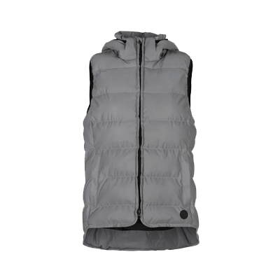 Horze Women’s Reflective Padded Vest - Reflective Silver