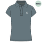 Horze Rae Kids Technical Polo Shirt - Goblin Blue