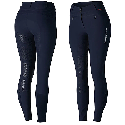 B Vertigo Drea Womens Silicone Full Seat Breeches - Dark Navy