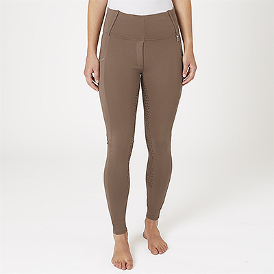 Horze Lucinda Women's High Waist Tights Silicone Full Seat – Coca Moca
