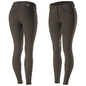 Dark Brown Horze Grand Prix Women's Silicone Knee-Patch Breeches 