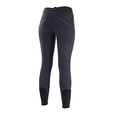 B Vertigo Olivia Women's Silicone Knee Patch Breeches - Dark Blue