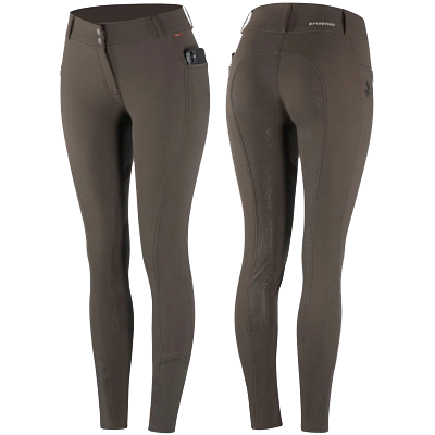 B Vertigo Valerie Women's Thermo Full Seat Breeches - Dark Brown
