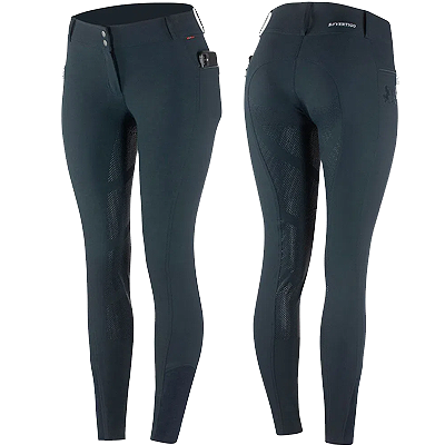B Vertigo Valerie Women's Thermo Full Seat Breeches - Navy  Dark Blue