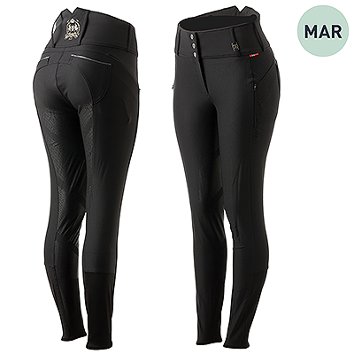 B Vertigo Natasha Womens Highwaist Full Seat Breeches - Anthracite Grey