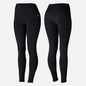 Horze Womens Gillian Silicone Full Seat Tights - Black