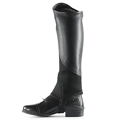 Horze Leather Chaps with Mesh Panels