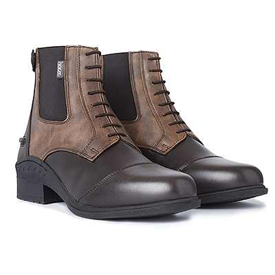 Horze Kilkenny Women's Two-Toned Paddock Boots - Dark Brown/Light Brown