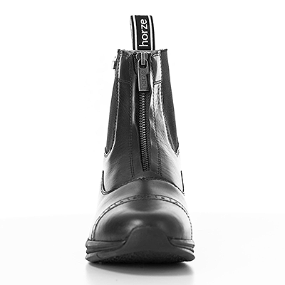 Horze Wicklow Womens Front Zip Paddock Boots - Black