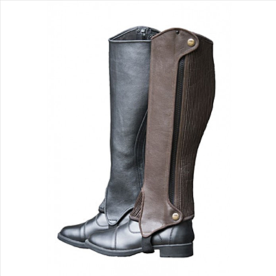 RHC Equestrian Children’s Deluxe Leather Half Chaps