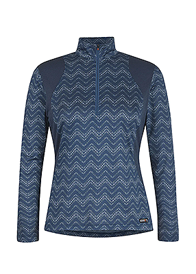 Kerrits Kids Easy Stride Ice Fil® Long Sleeve Shirt – Print - Admiral