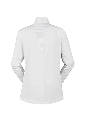 Encore Long Sleeve Show Shirt - White/Lucky Diamond
