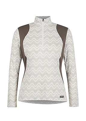 Kerrits Easy Stride Ice Fil® Long Sleeve Shirt – Print - Oyster