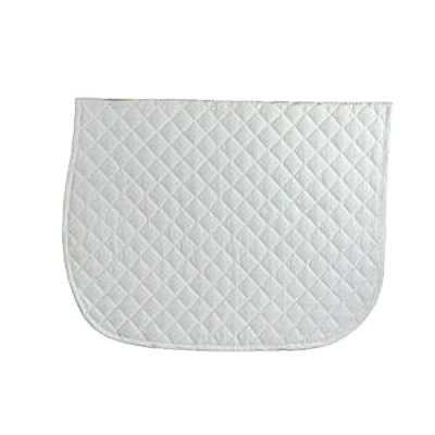Lettia Dressage Baby Pad White w/White Trim w/ Girth Loops & Wither Relief