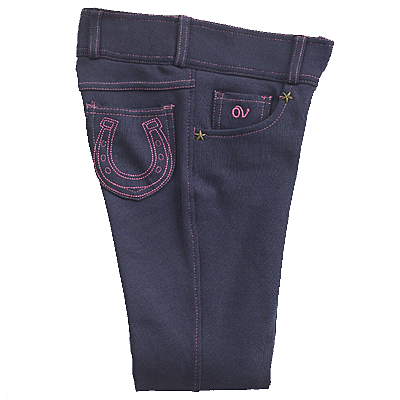 Ovation® Pull-On Knee Patch Horseshoe Tight - Child's