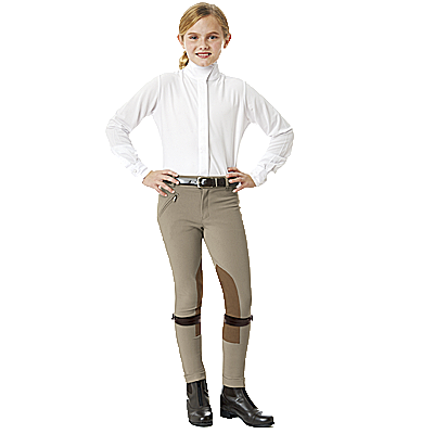 Ovation® EuroWeave™ Front Zip Knee Patch Jod- Child's