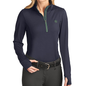 Romfh Aachen Ladies Long Sleeve Mock Zip Shirt - Brook Lichen