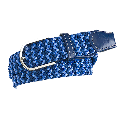 Ovation® Braided Stretch Belt - Navy/Blue