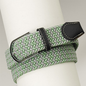ovation peacock/silver braided belt