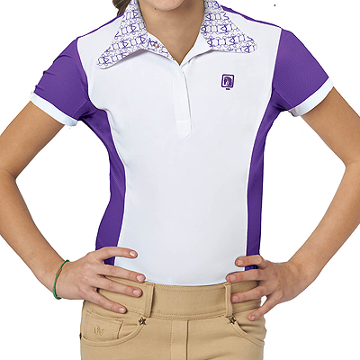 Romfh® Child's Signature Magnet Show Shirt - White/English Lavnder Bits