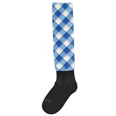 Ovation® PerformerZ™ Boot Sock - Gingham Blue