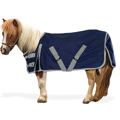 Centaur® 1200D Mini Horse Turnout Blanket- 200g- Navy/Gray