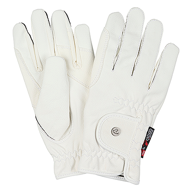 Catago Equestrian Fir Tech Elite Show Glove - White